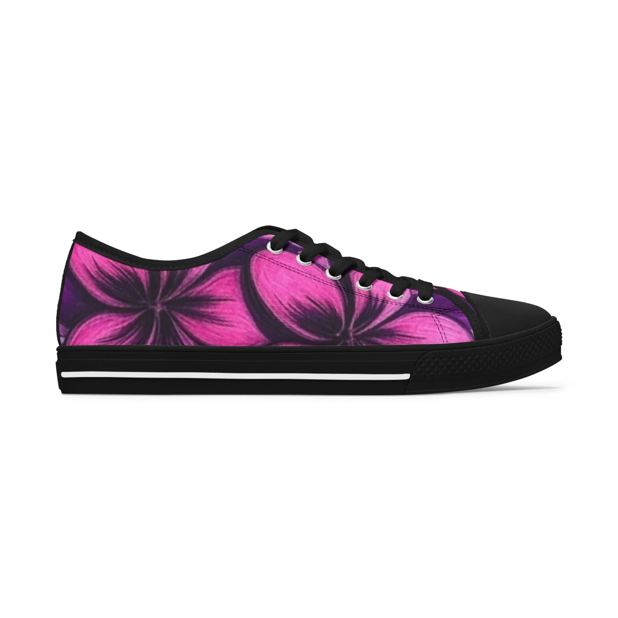 Floral Print Women's Low Top Sneakers - Stylish Casual Footwear for Everyday Wear