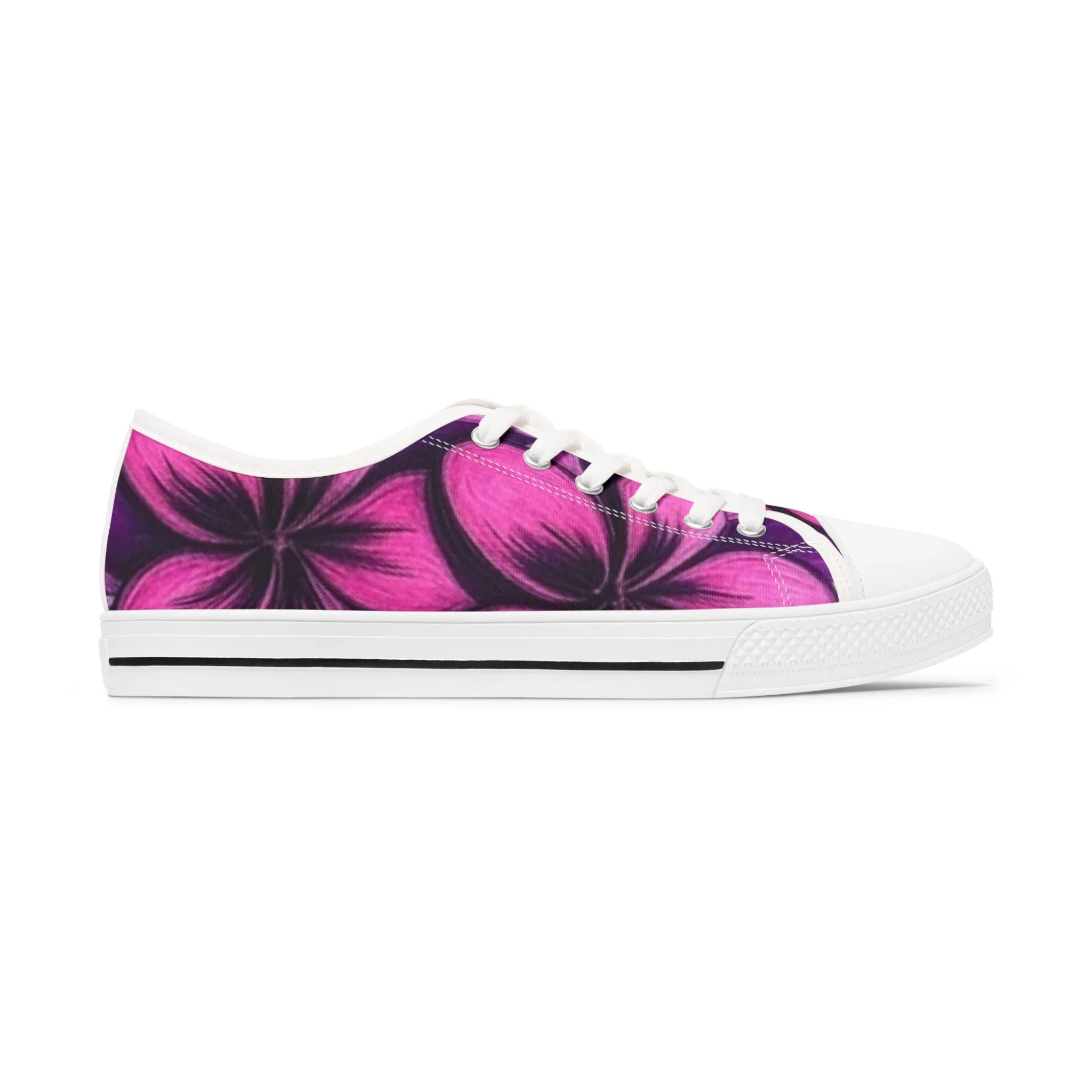 Floral Print Women's Low Top Sneakers - Stylish Casual Footwear for Everyday Wear