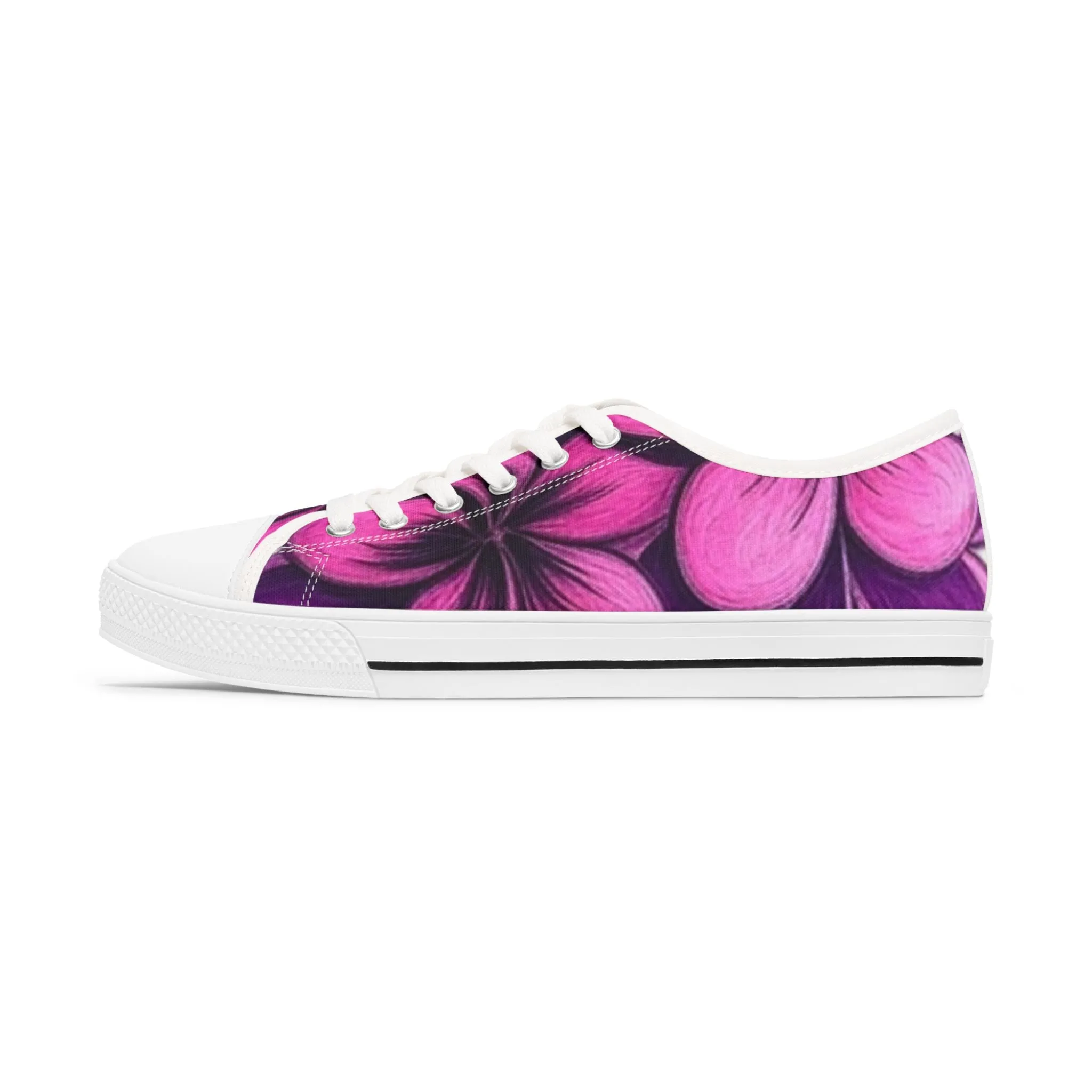 Floral Print Women's Low Top Sneakers - Stylish Casual Footwear for Everyday Wear