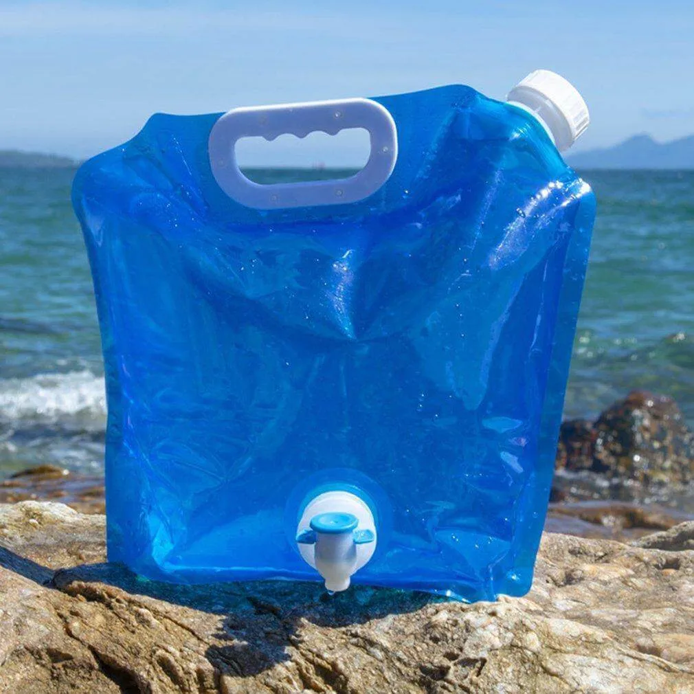 Foldable Outdoor Water Bag With Faucet