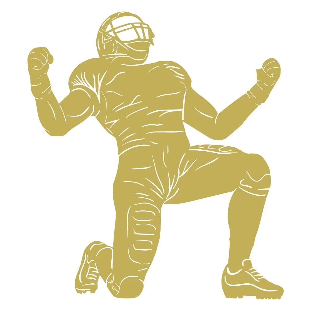 Football Player Metal Art