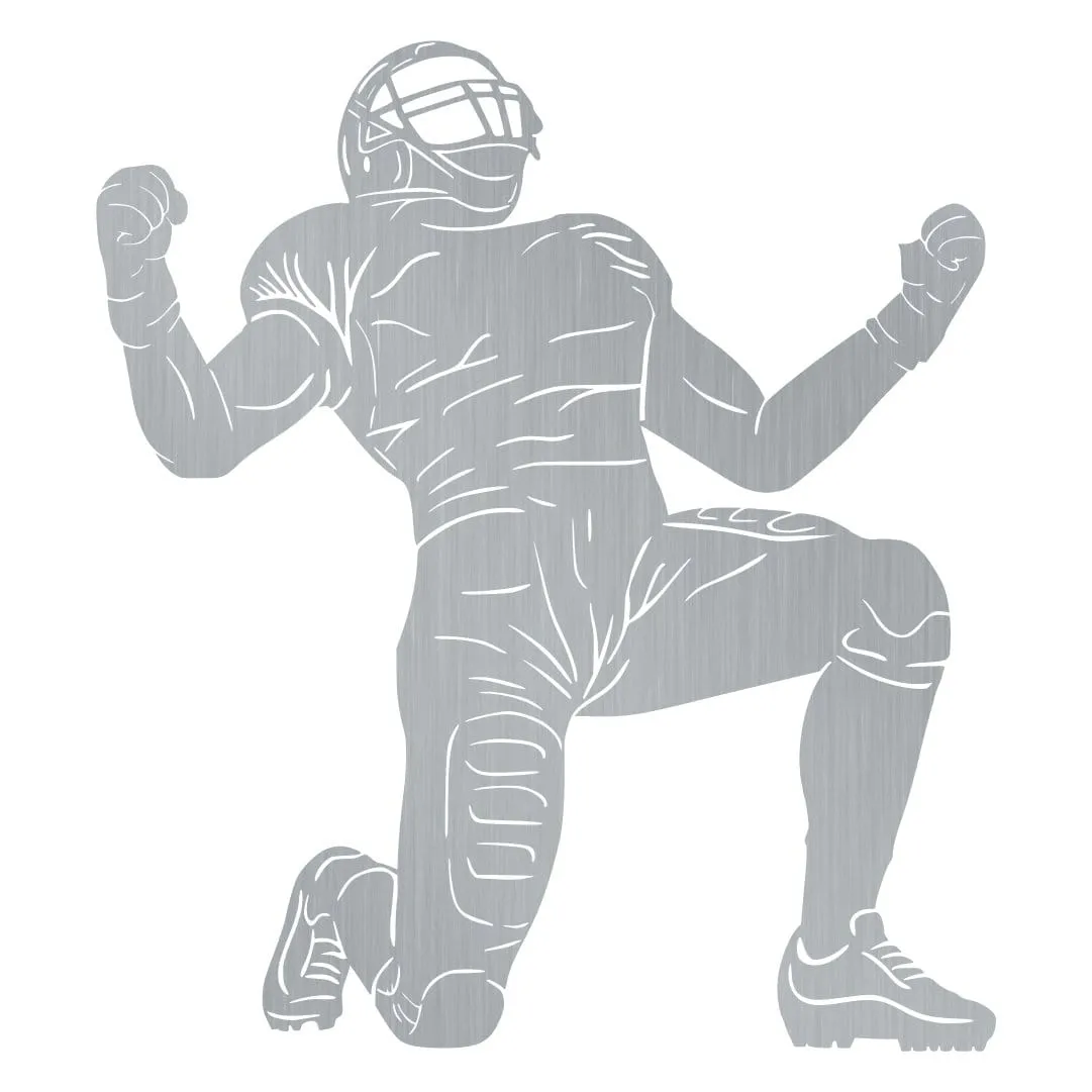 Football Player Metal Art