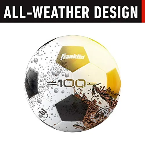 Franklin Sports Competition 100 Soccer Ball (Size 3, Assorted Colors)