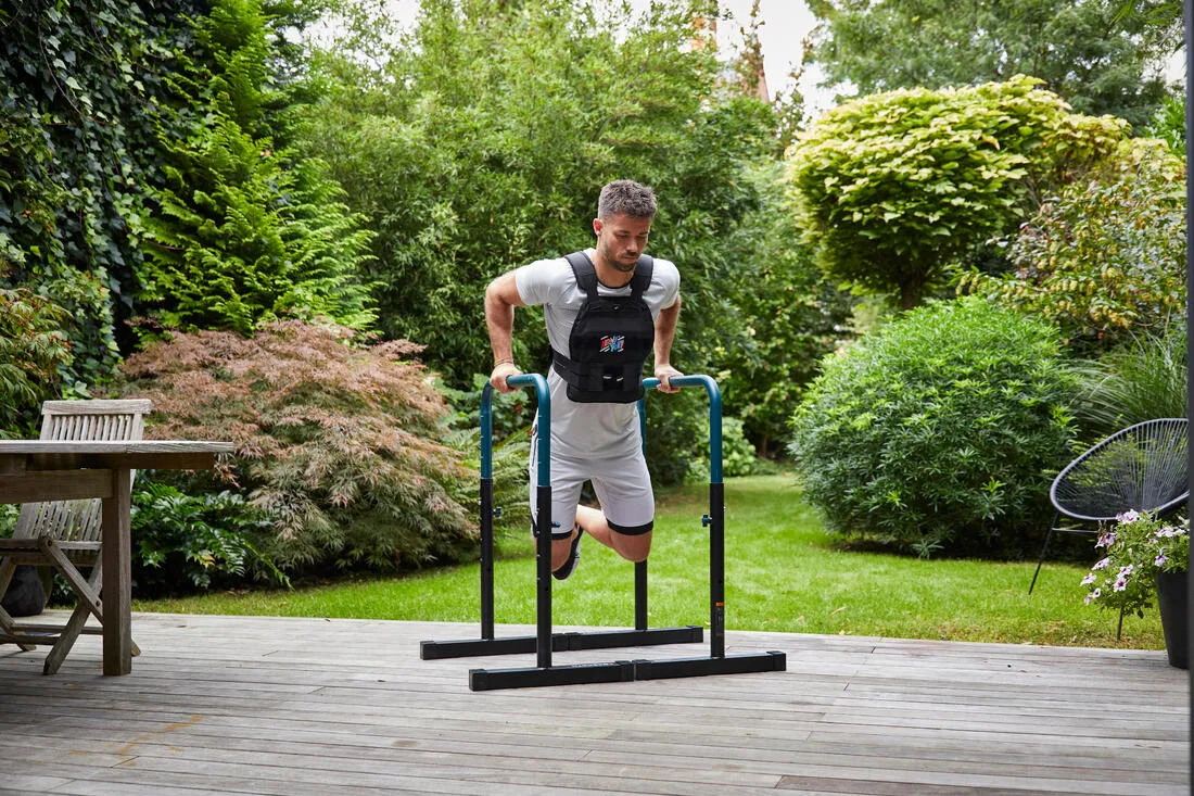 Gilet lesté de musculation ajustable - 6 à 10kg