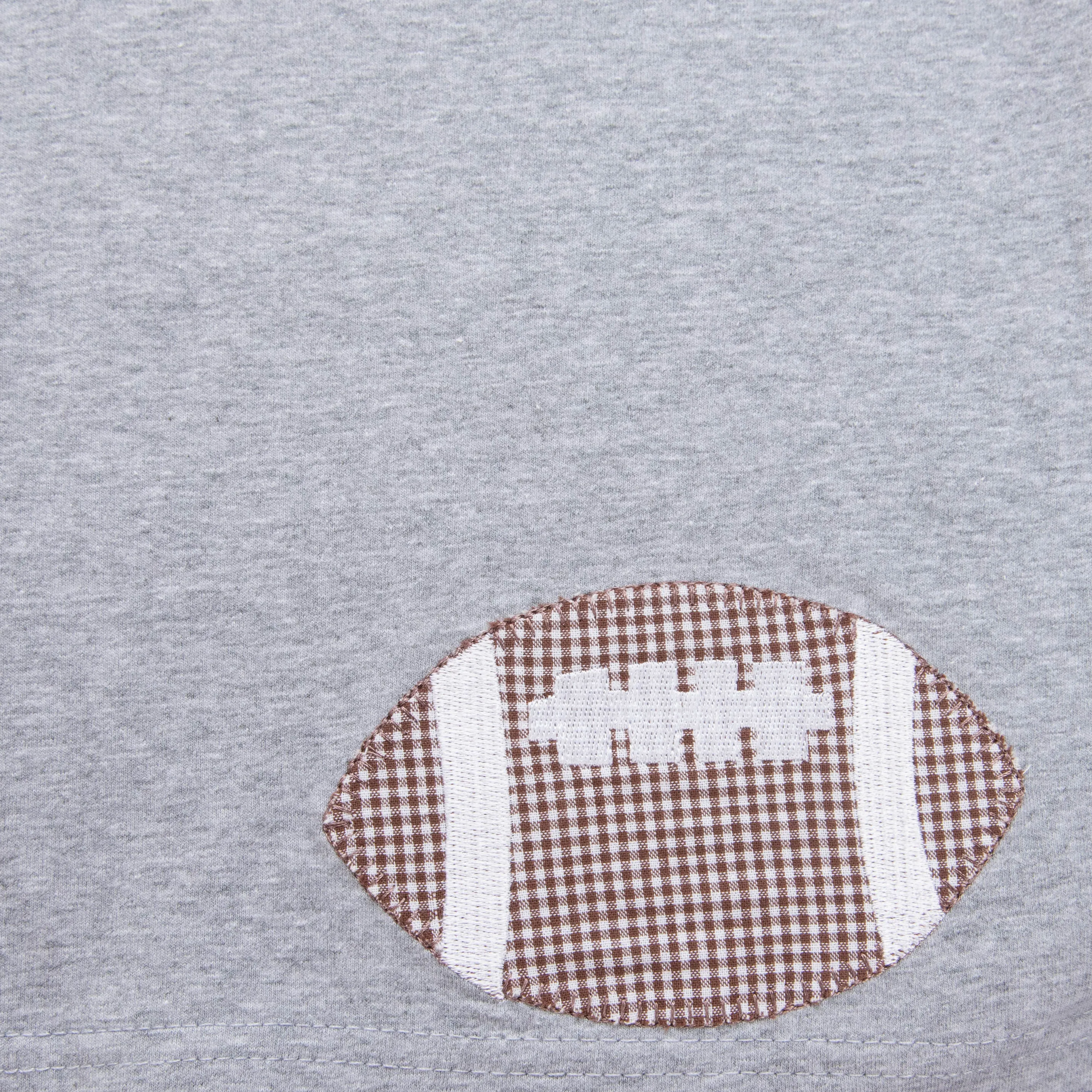 Go Long Applique Shirt, Gray