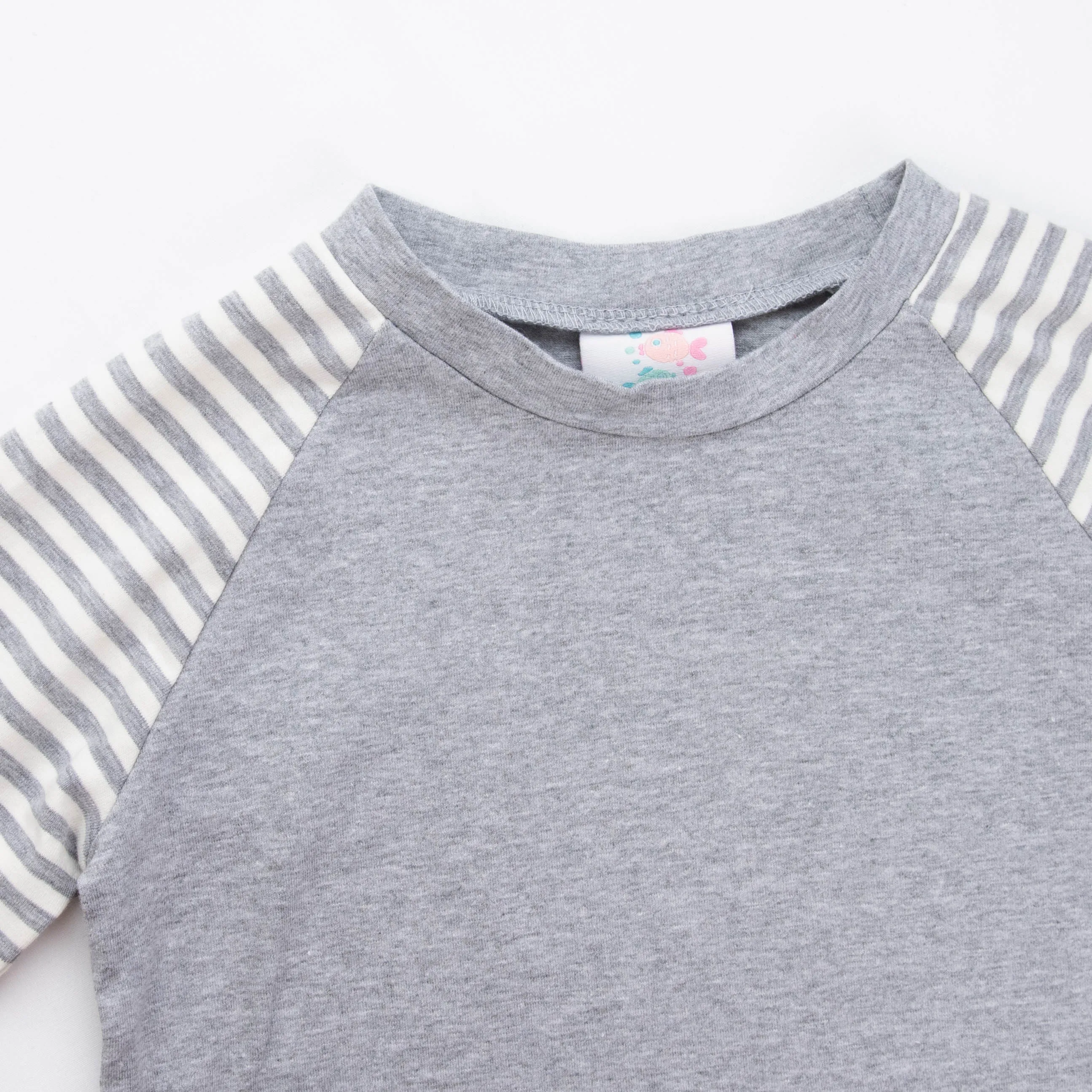 Go Long Applique Shirt, Gray