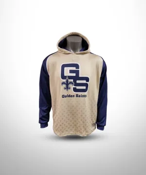 GOLDEN SAINTS Football Sublimated Hoodie VG NV