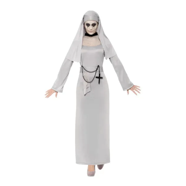 Gothic Nun Grey Costume