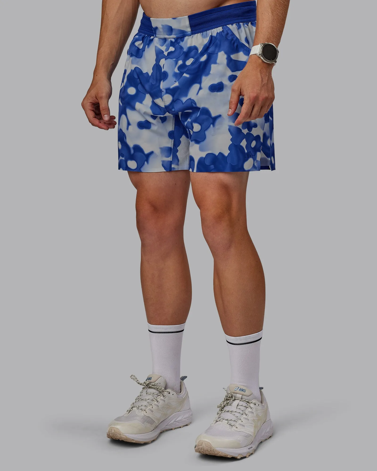 Grand Slam 6" Short - Wildflower Midnight Blue