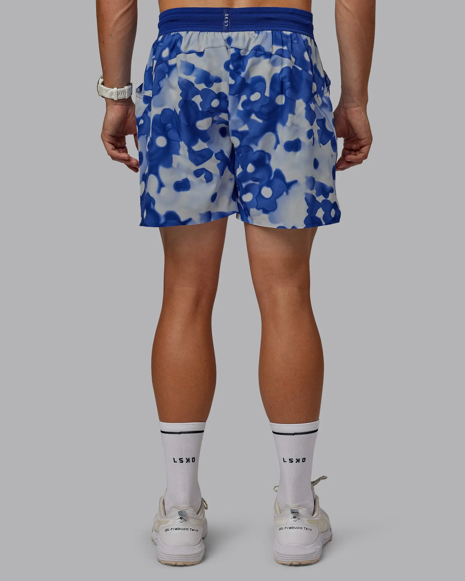 Grand Slam 6" Short - Wildflower Midnight Blue