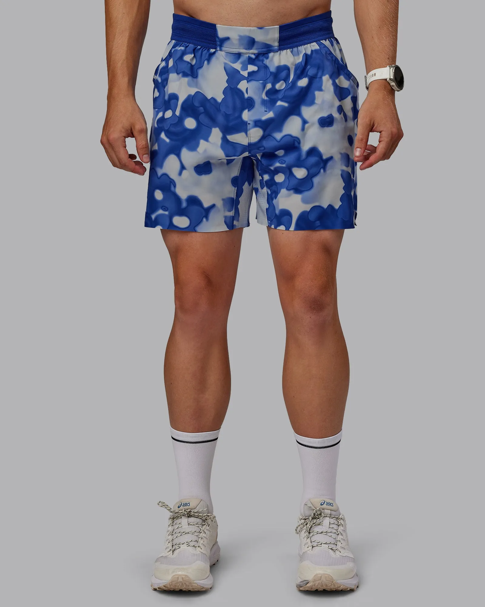 Grand Slam 6" Short - Wildflower Midnight Blue