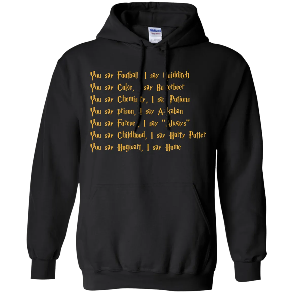 Harry Potter: You say Football I say Quidditch shirt