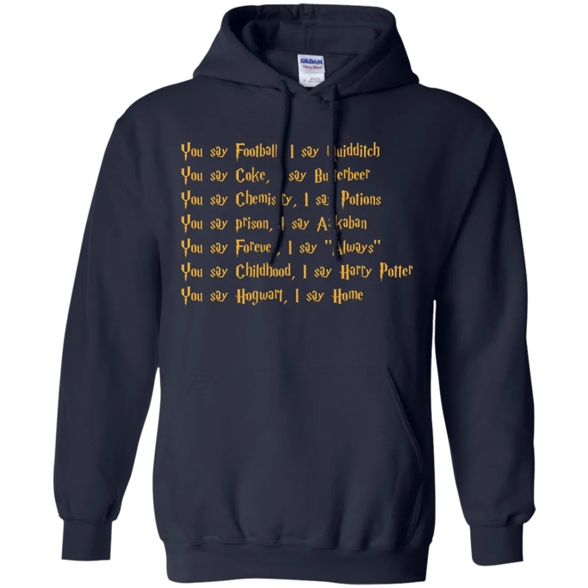 Harry Potter: You say Football I say Quidditch shirt