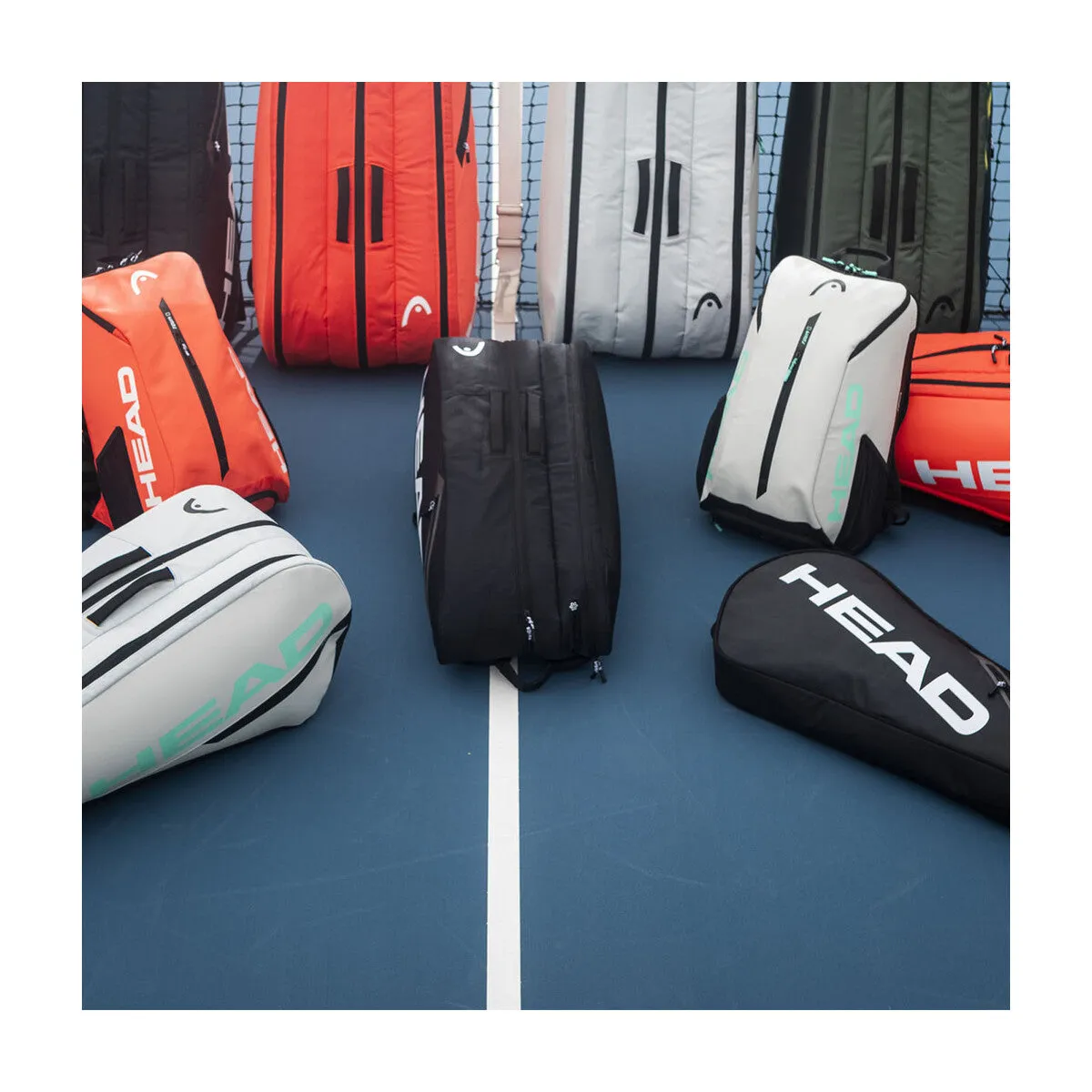 Head Tour Tennis Racquet Bag L BKWH (Black/White)