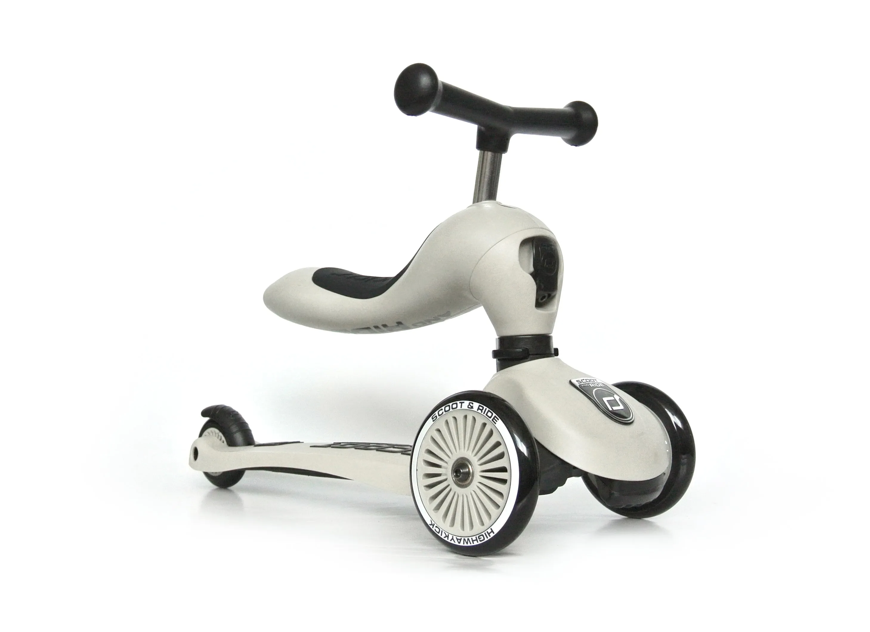 Highway Kick 1 Scooter and Pushbike All-in-One (Ash)