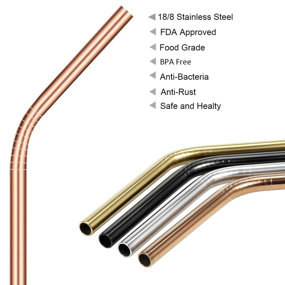 Homlly Keii Stainless Steel Straw (5pcs/set)