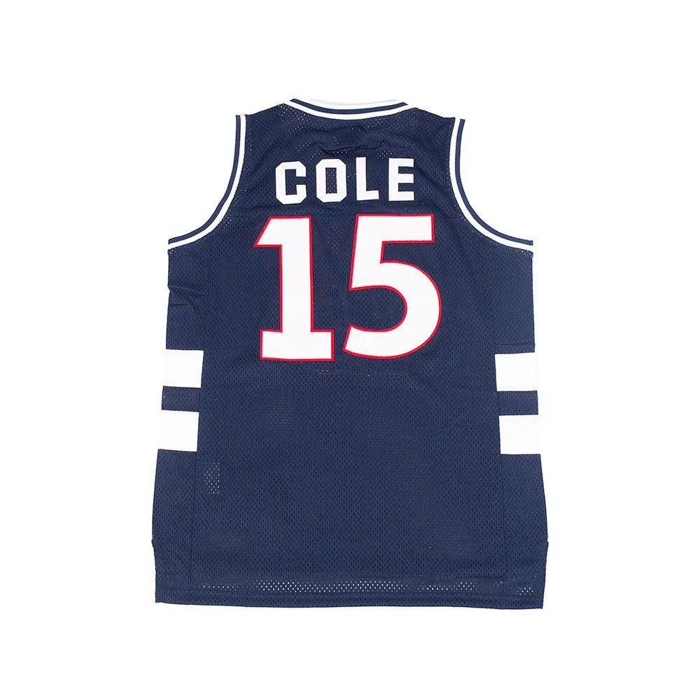 J COLE TERRY SANFORD HIGH SCHOOL BASKETBALL JERSEY (NAVY)