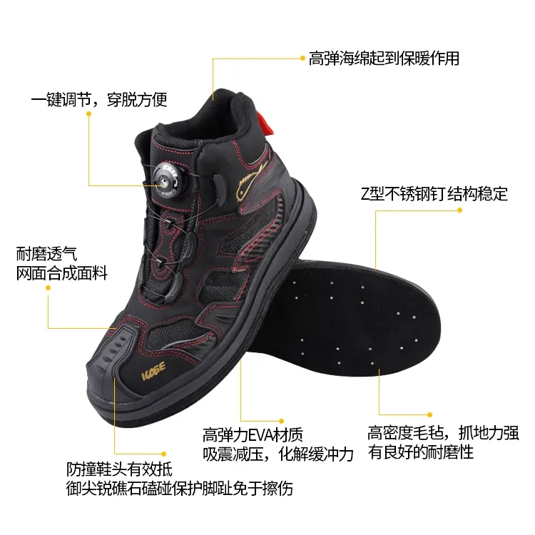 KASE SPIKE FELT FISHING SHOES
