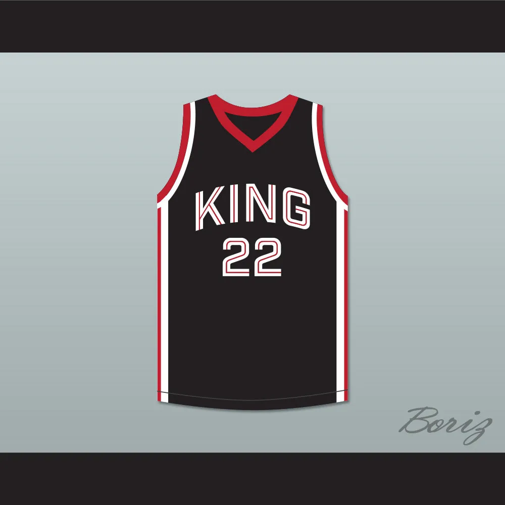 Kawhi Leonard 22 Martin Luther King High School Wolves Black Basketball Jersey 11