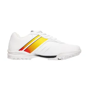 Kookaburra Pro 5.0 Rubber Cricket Shoes - White/ Yellow/ Red