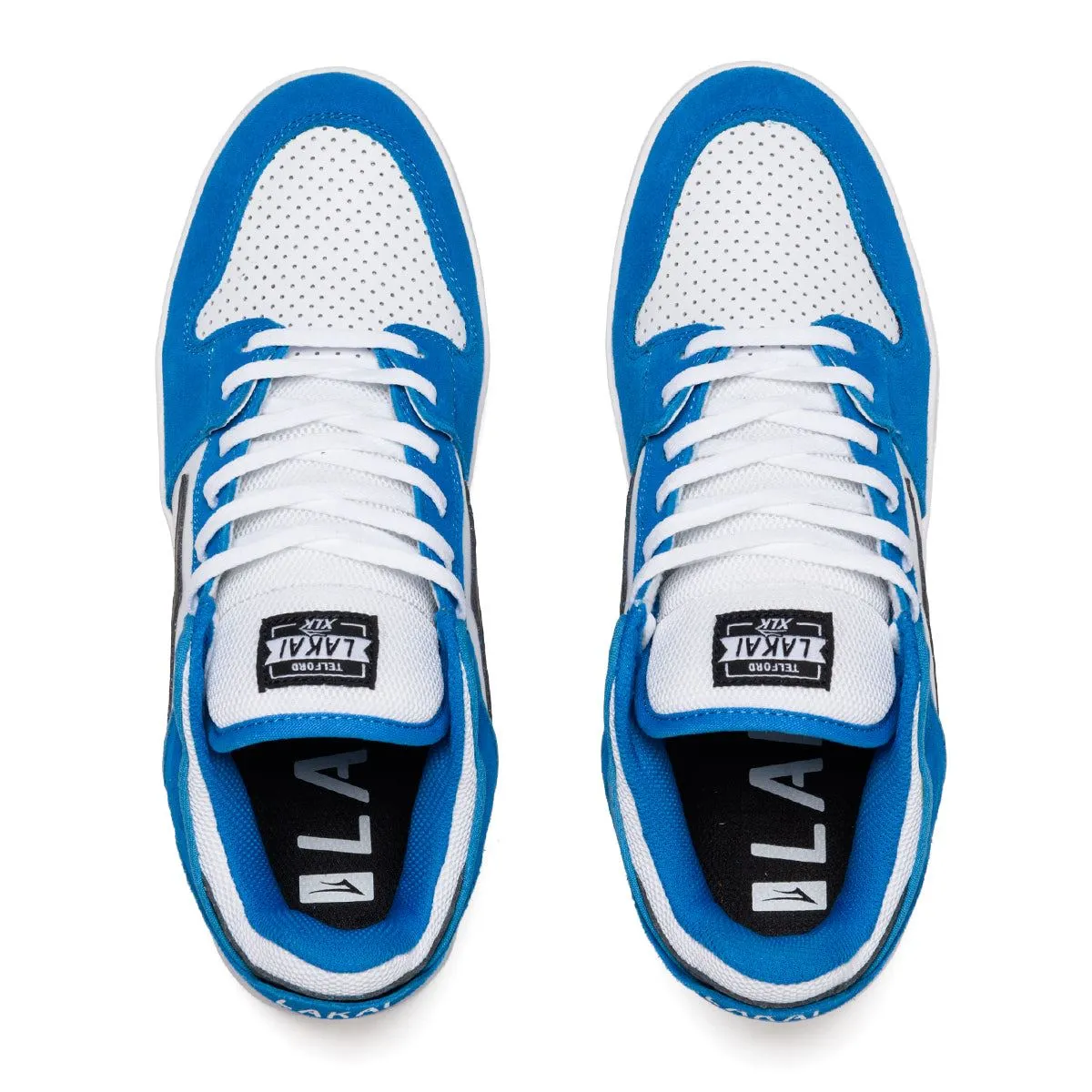 Lakai Telford Low Moroccan Blue Suede Skate Shoes