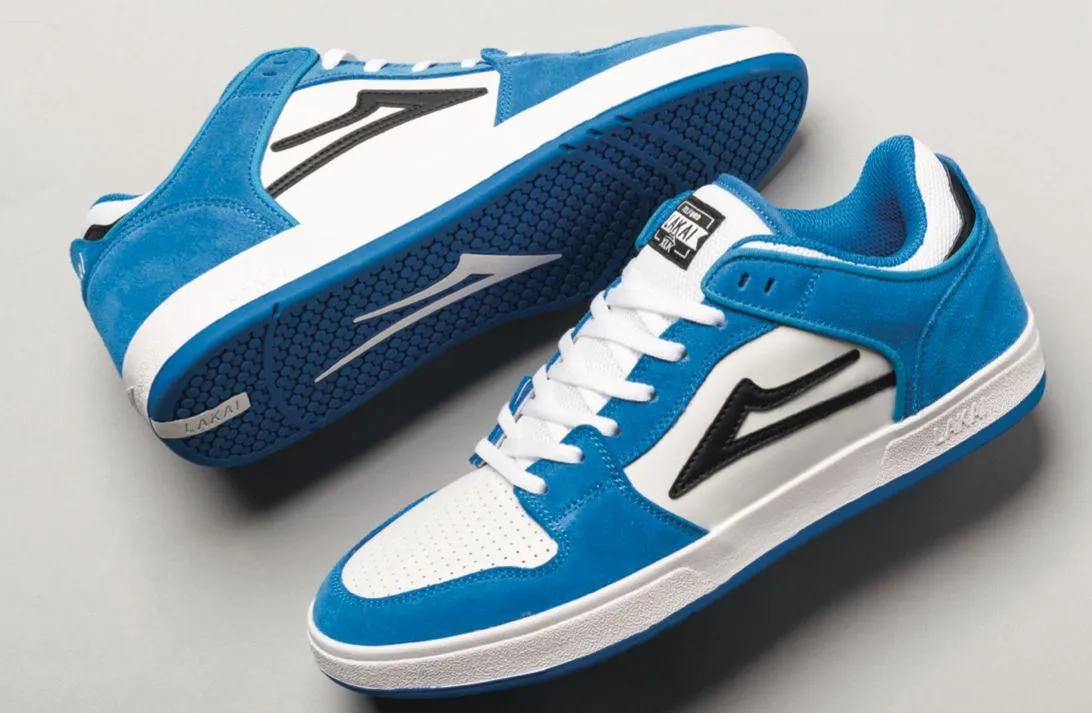 Lakai Telford Low Moroccan Blue Suede Skate Shoes