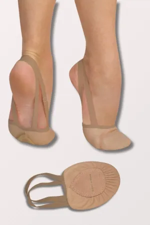 Leather Pleated Half Sole Twyla II Lyrical Slipper - Jazzy Tan