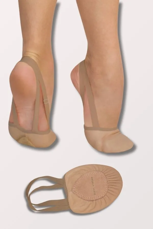 Leather Pleated Half Sole Twyla II Lyrical Slipper - Jazzy Tan