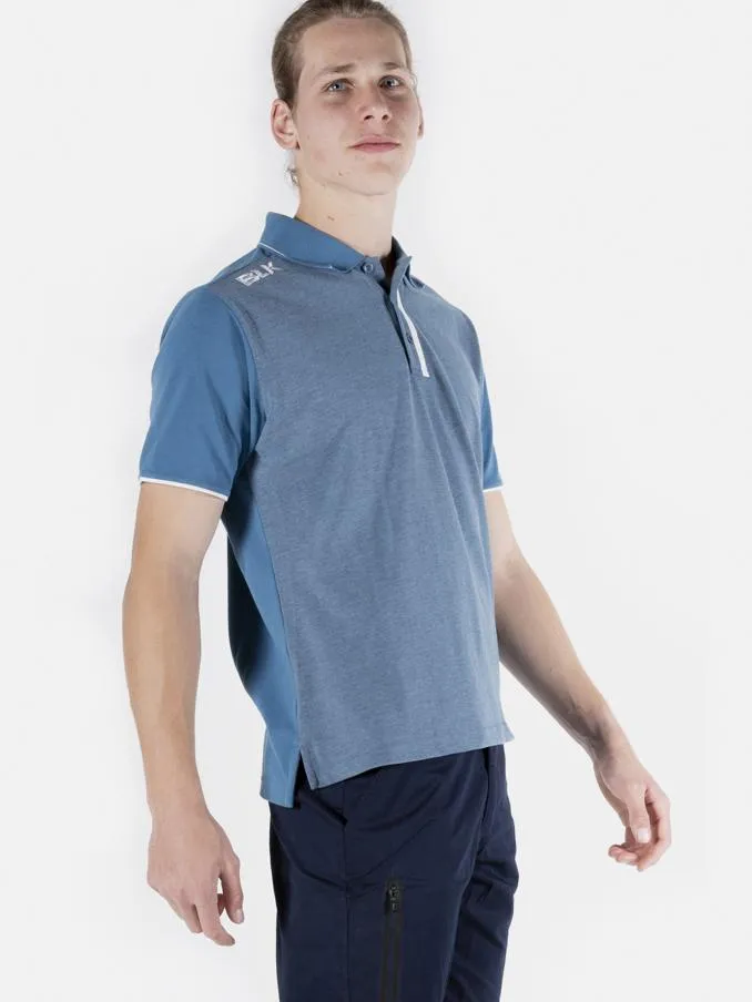 Lifestyle Polo Mens Denim Blue