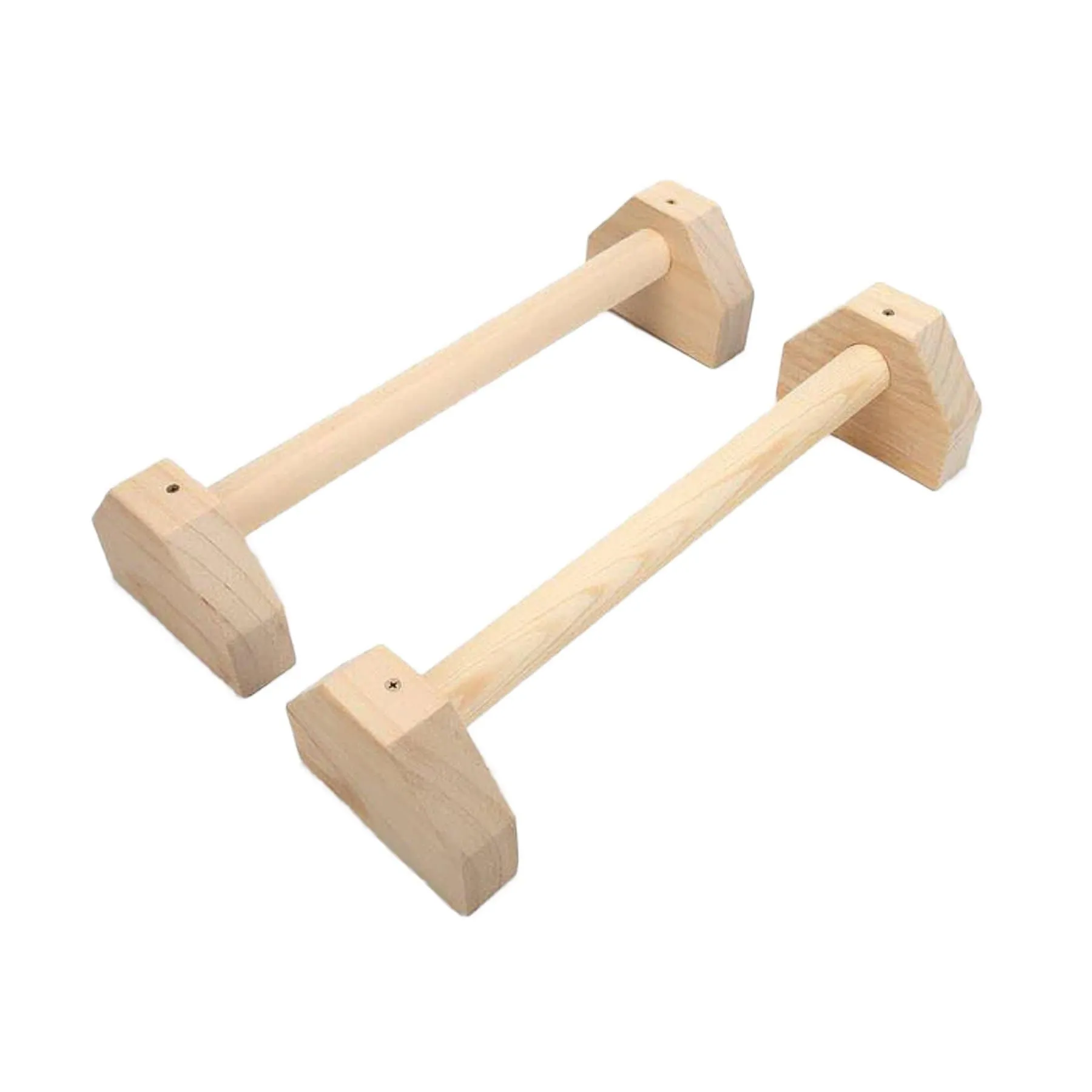 Low Parallettes (Mini-Barren) Kiefernholz - 40 cm