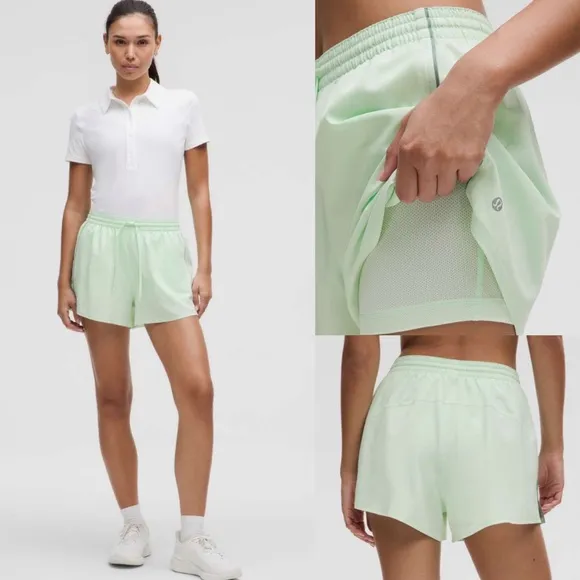 Lululemon Lightweight High-Rise Relaxed Short 3&quot; Long LinerSea Mist Crete Blue