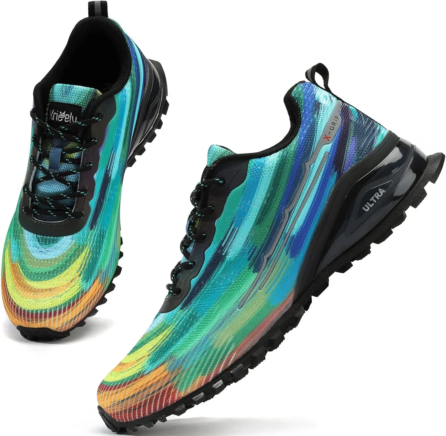 Men's Fashion Sneakers Lightweight Breathable Walking Shoes Tennis Cross Training Shoe Non Slip Trail Running Shoes