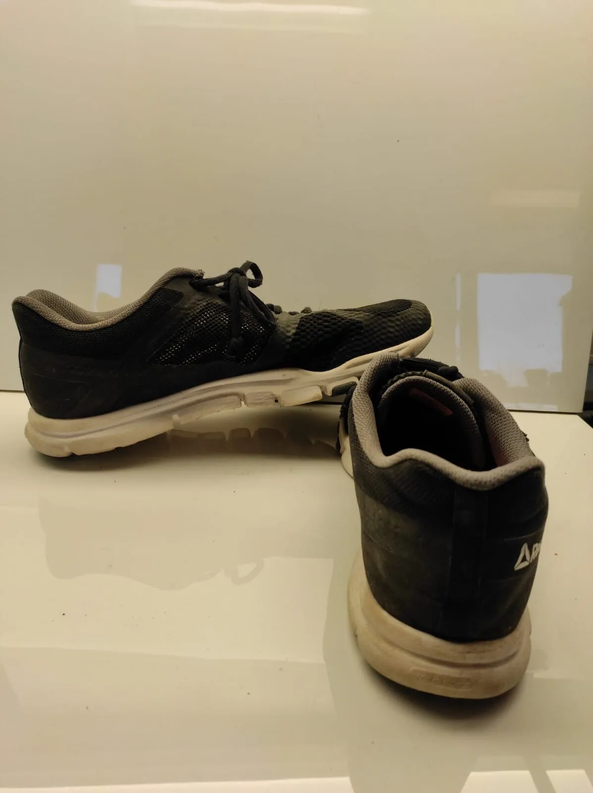 Mens Reebok Dashhex Dash Hex TR Training Leather Synthetic Black Shoes size 9.5