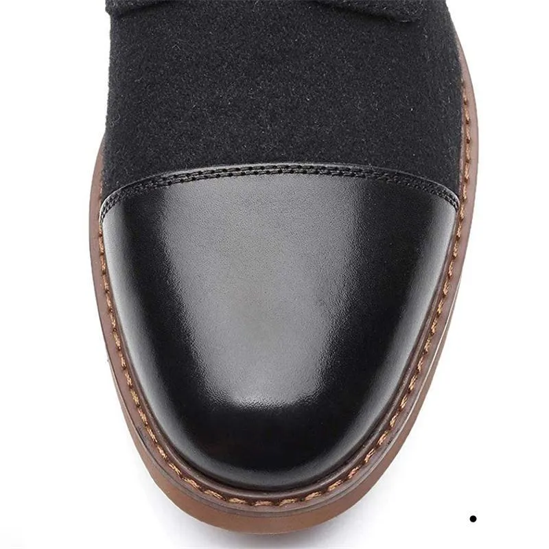 Men's Stitching Design Waterproof Sole High-Top Martin Boots