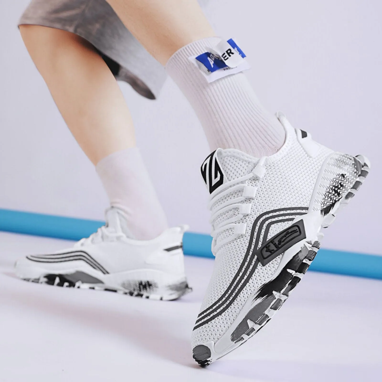 Men's Summer Sandals Running Casual Shoes Outdoor Athletic Jogging Sports Tennis Sneakers Gym Non-slip Breathable Shoes