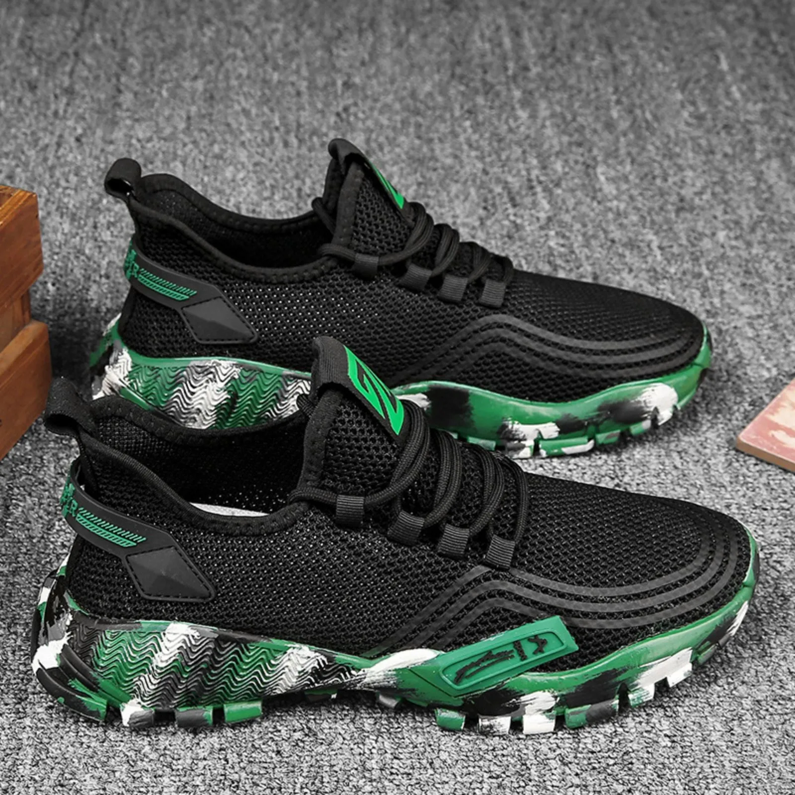 Men's Summer Sandals Running Casual Shoes Outdoor Athletic Jogging Sports Tennis Sneakers Gym Non-slip Breathable Shoes