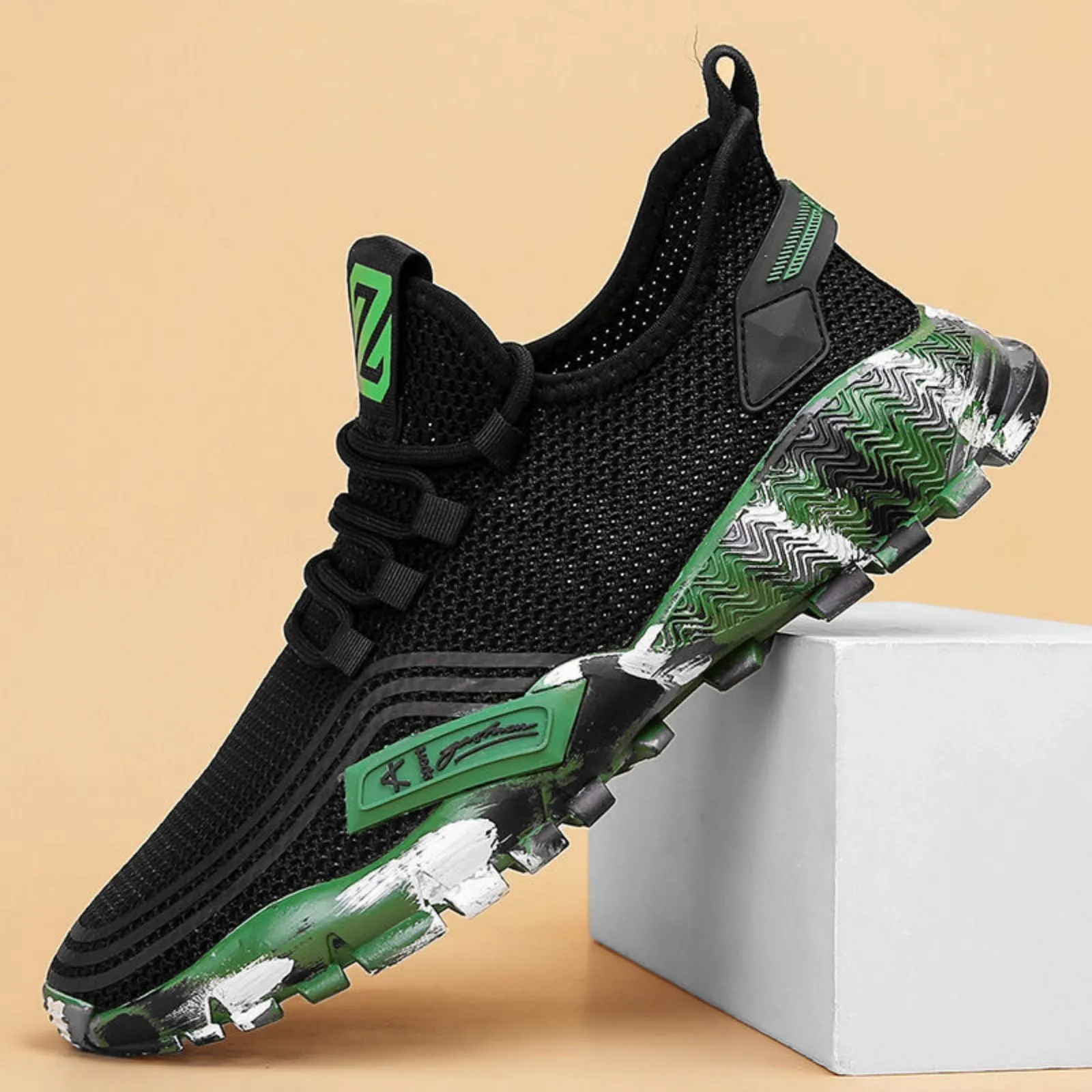 Men's Summer Sandals Running Casual Shoes Outdoor Athletic Jogging Sports Tennis Sneakers Gym Non-slip Breathable Shoes