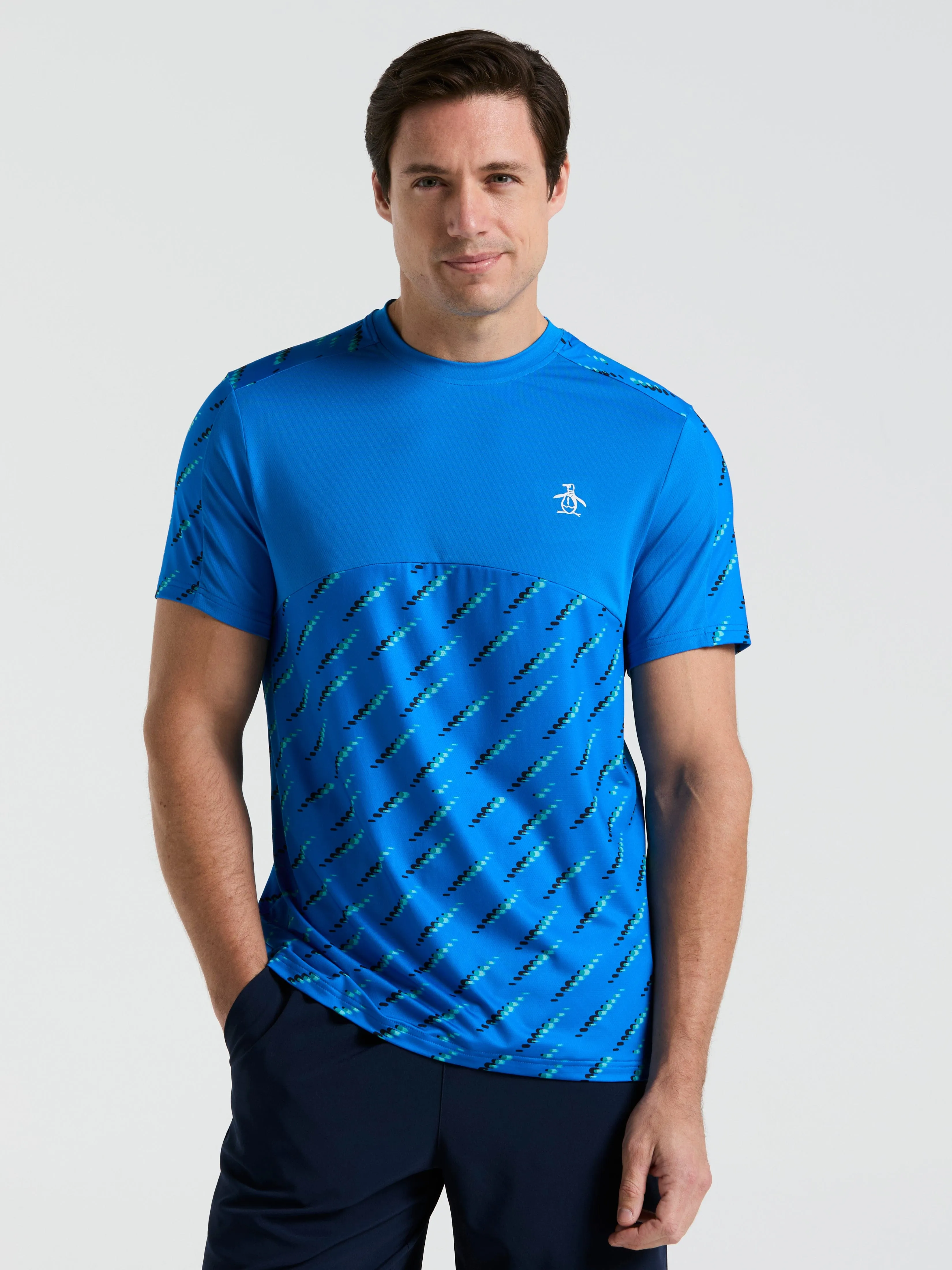Men's Tennis Performance Ball Block Tee