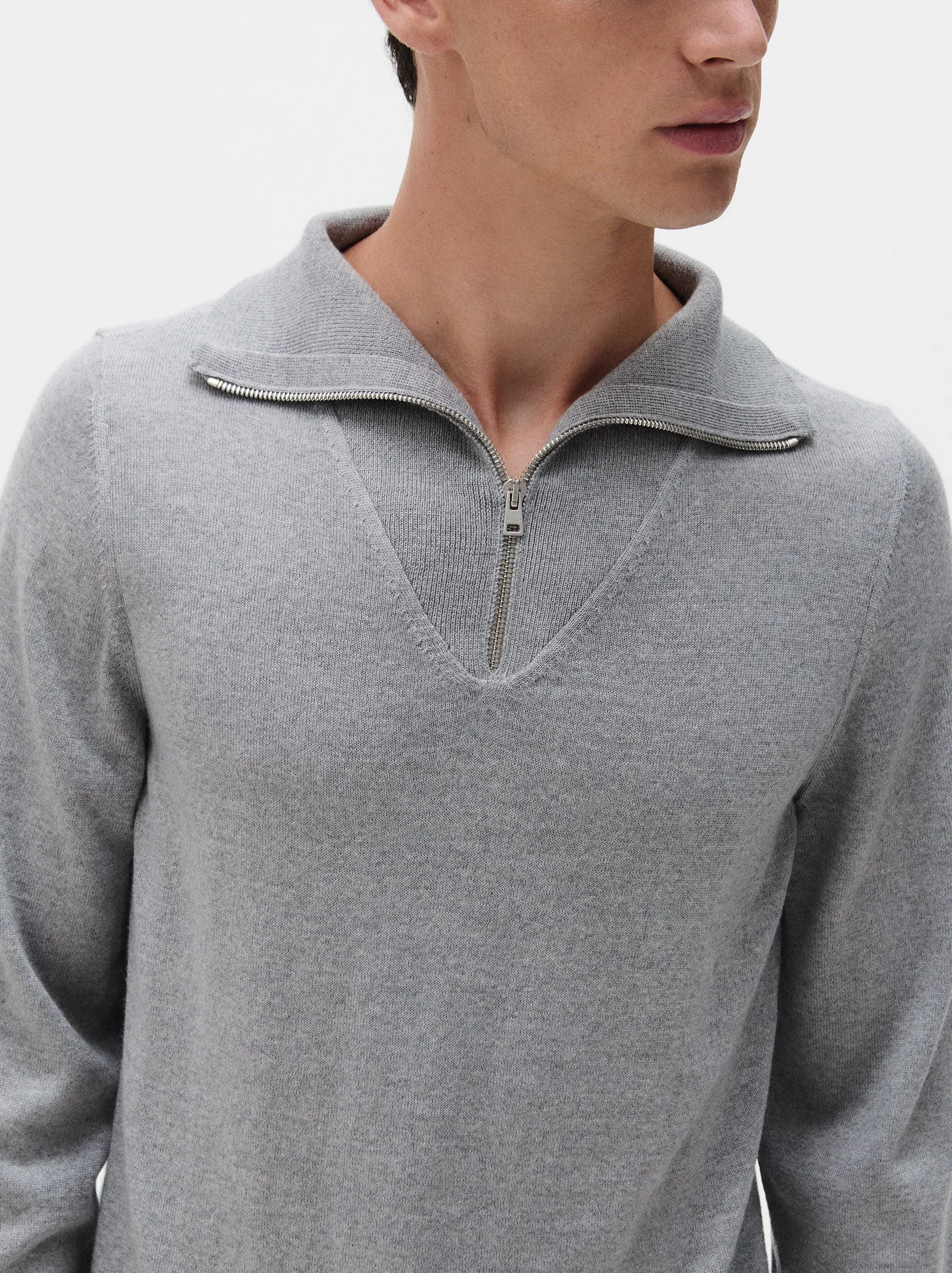 Merino Wool Quarter Zip