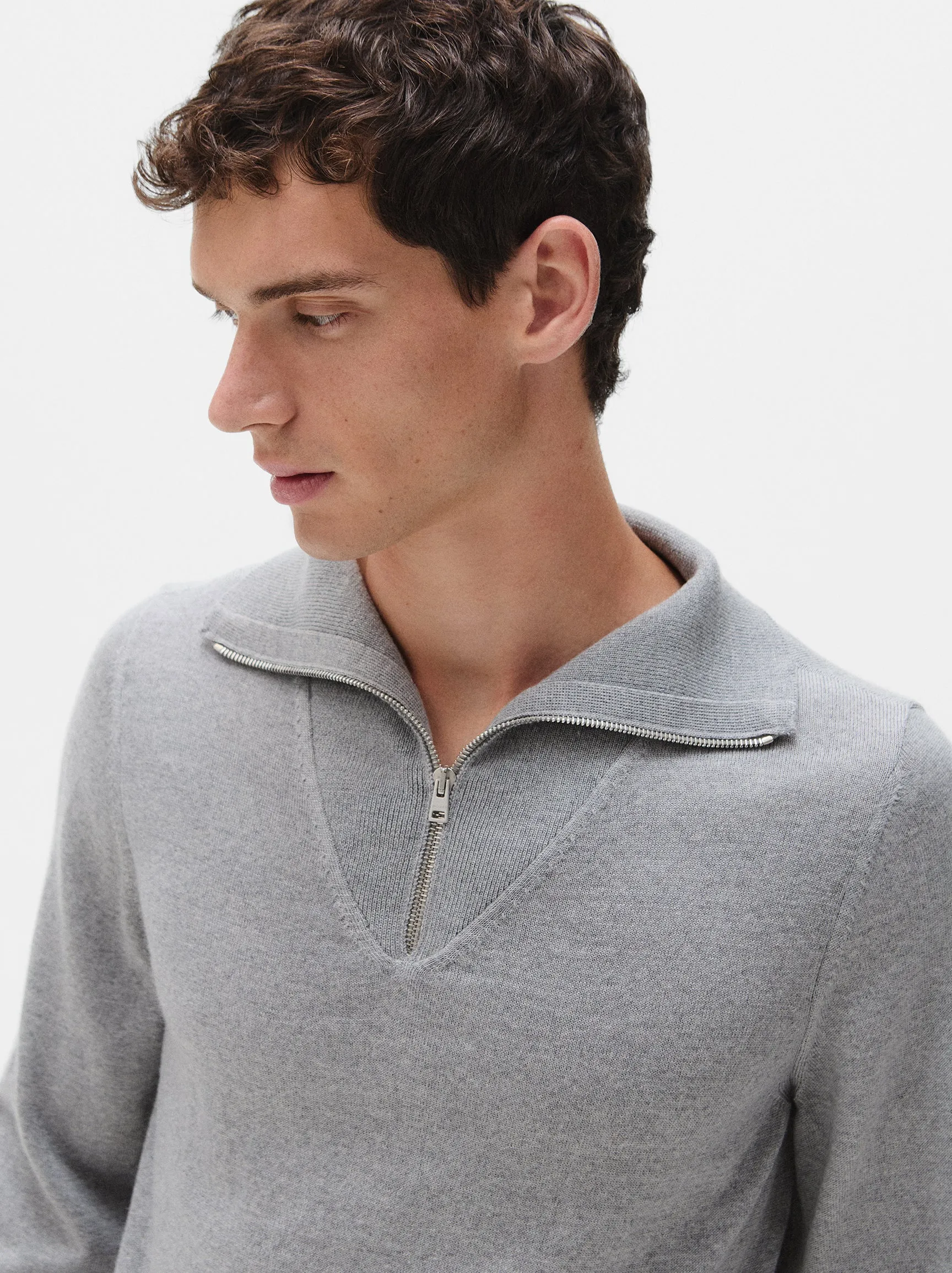 Merino Wool Quarter Zip