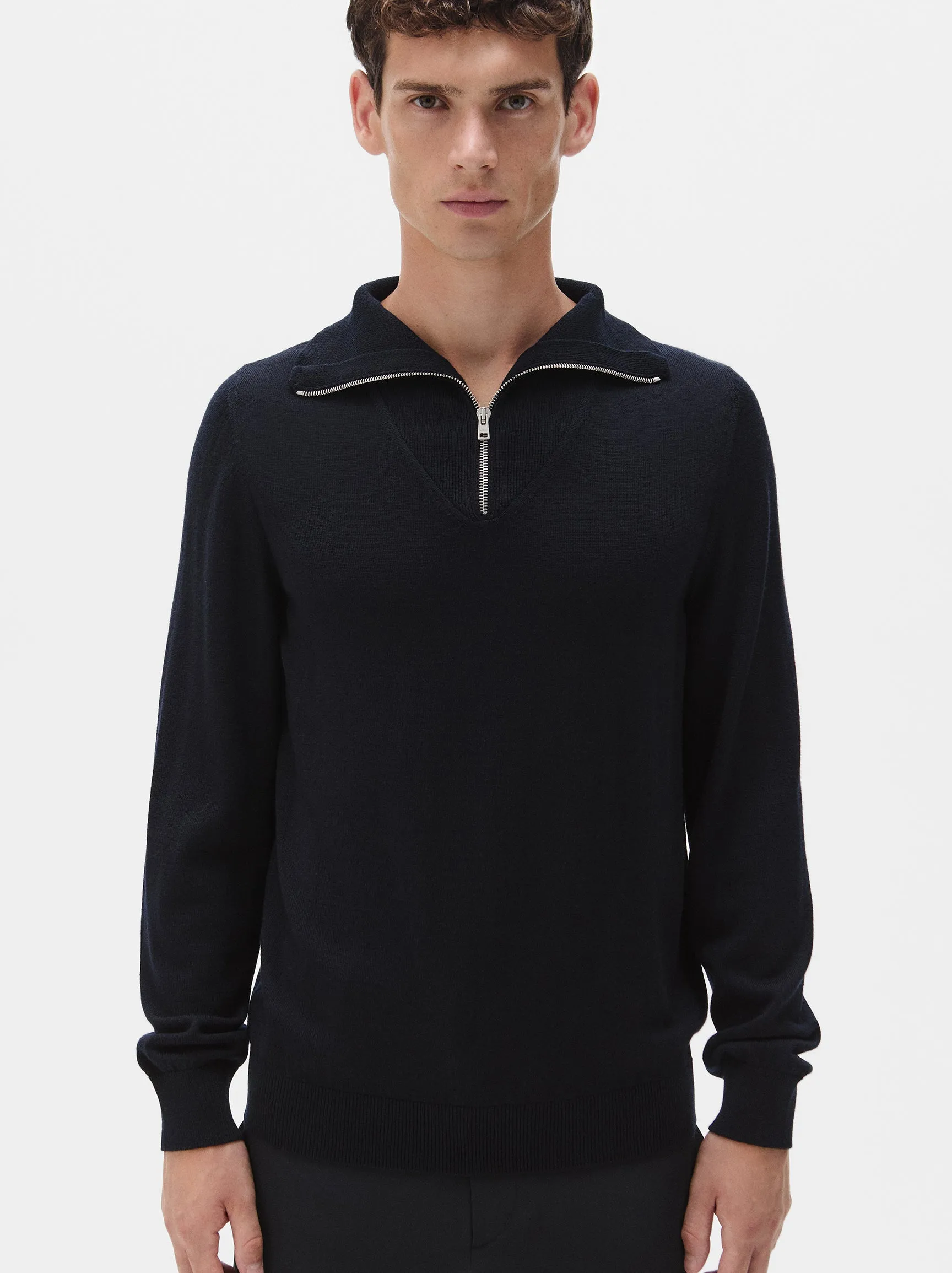 Merino Wool Quarter Zip