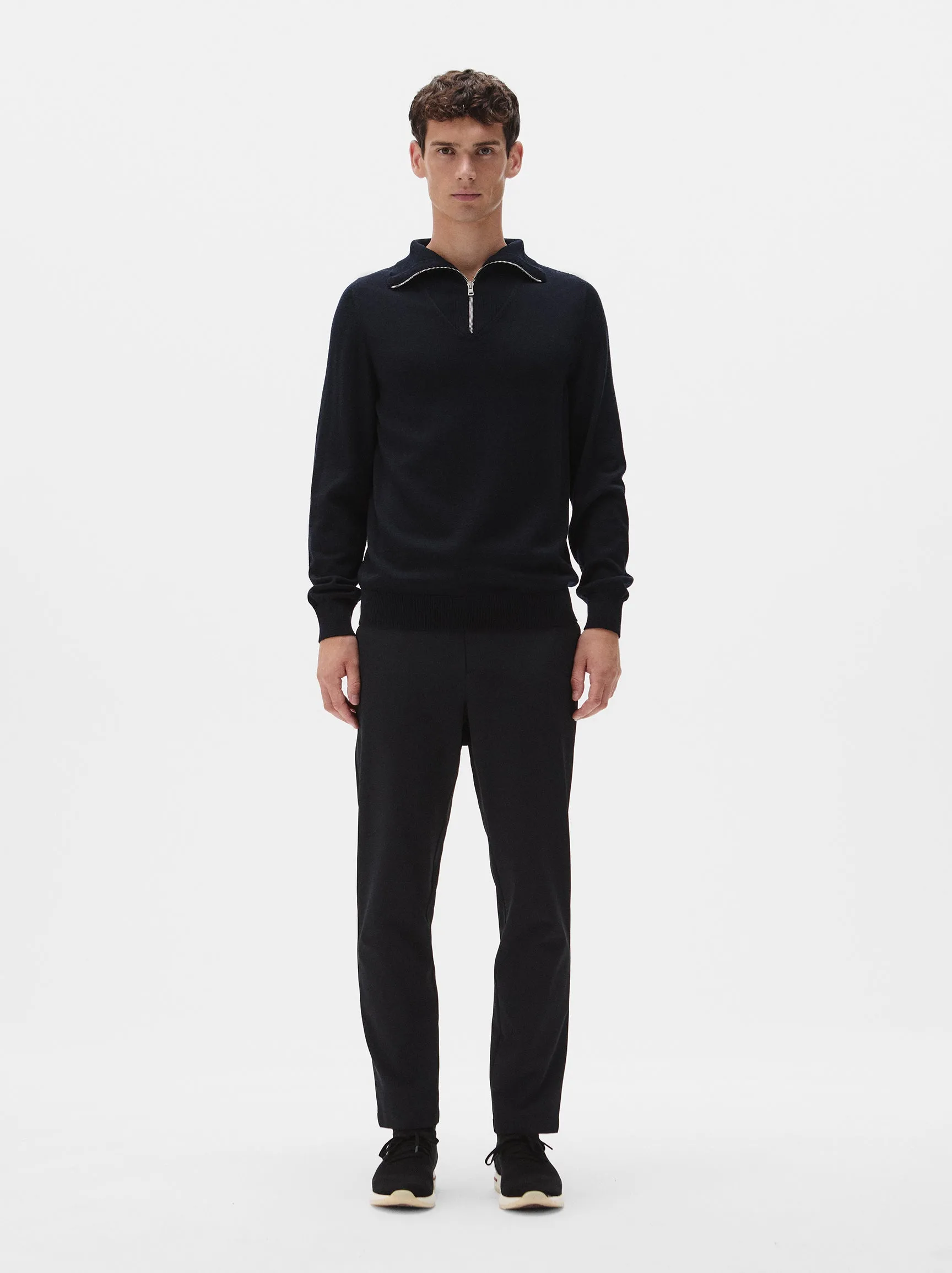 Merino Wool Quarter Zip