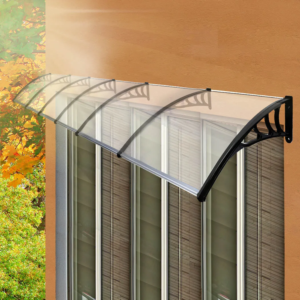 Mountview Window Door Awning Outdoor 1M X 6M Transparent 1x6M