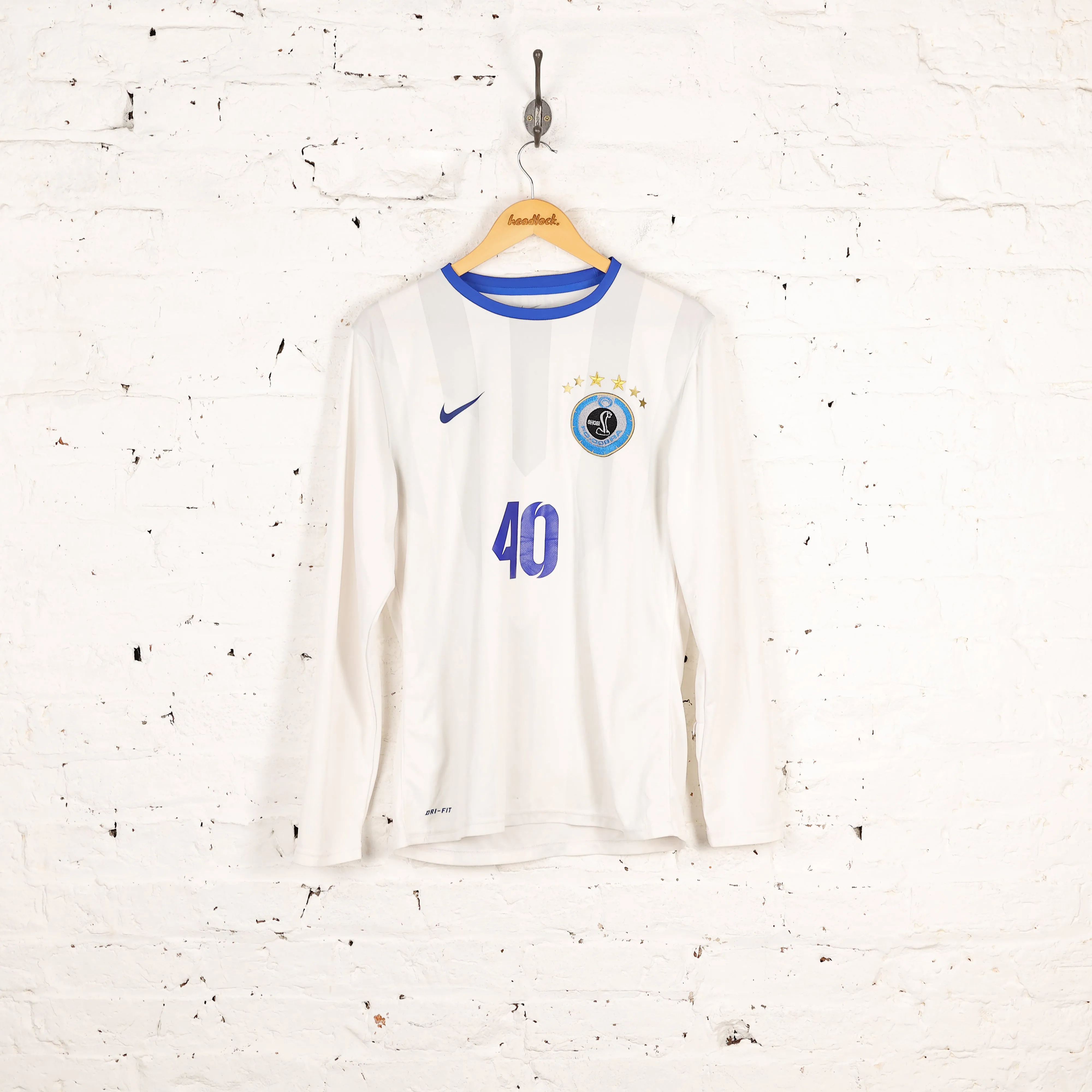 Nike FC Cobra Long Sleeve Football Shirt - White - XL