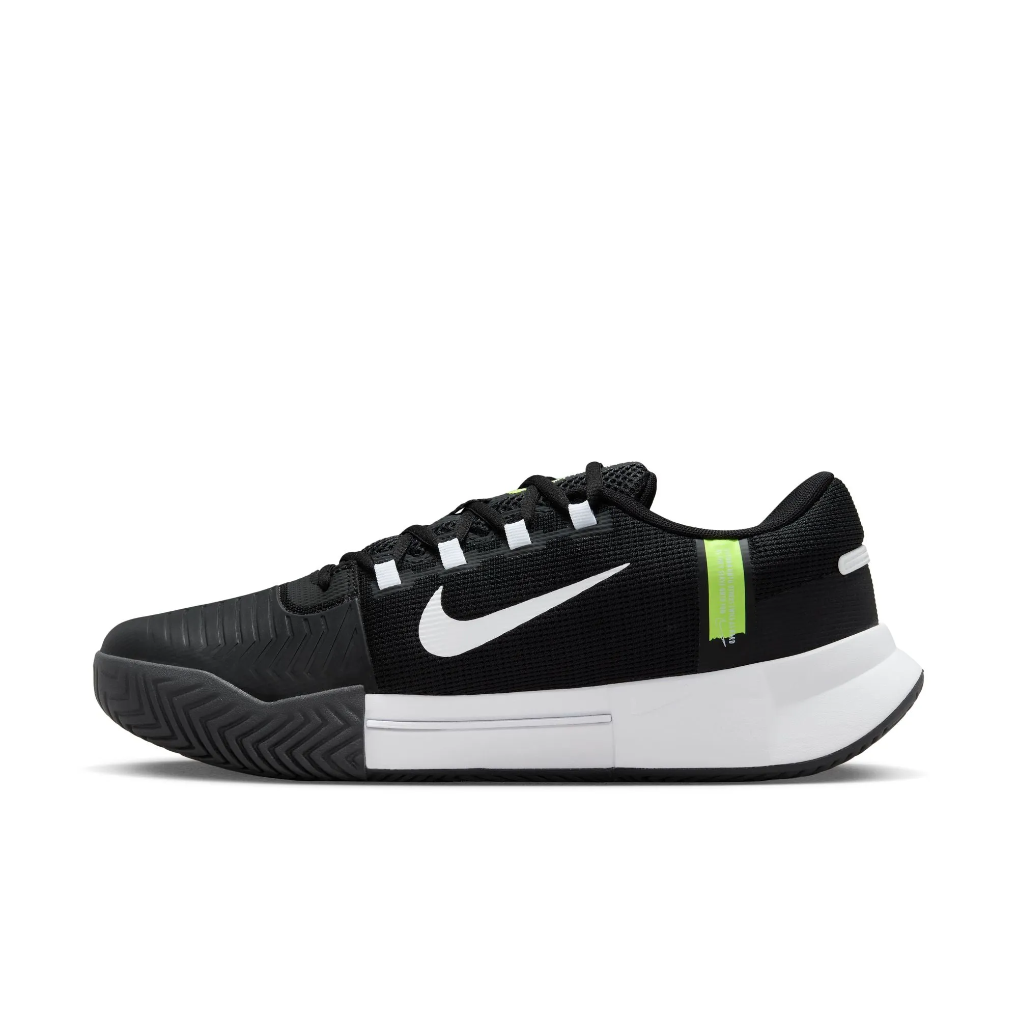 Nike Men's Zoom GP Challenge 1 Hard Court Tennis Shoes in Black/White-Black