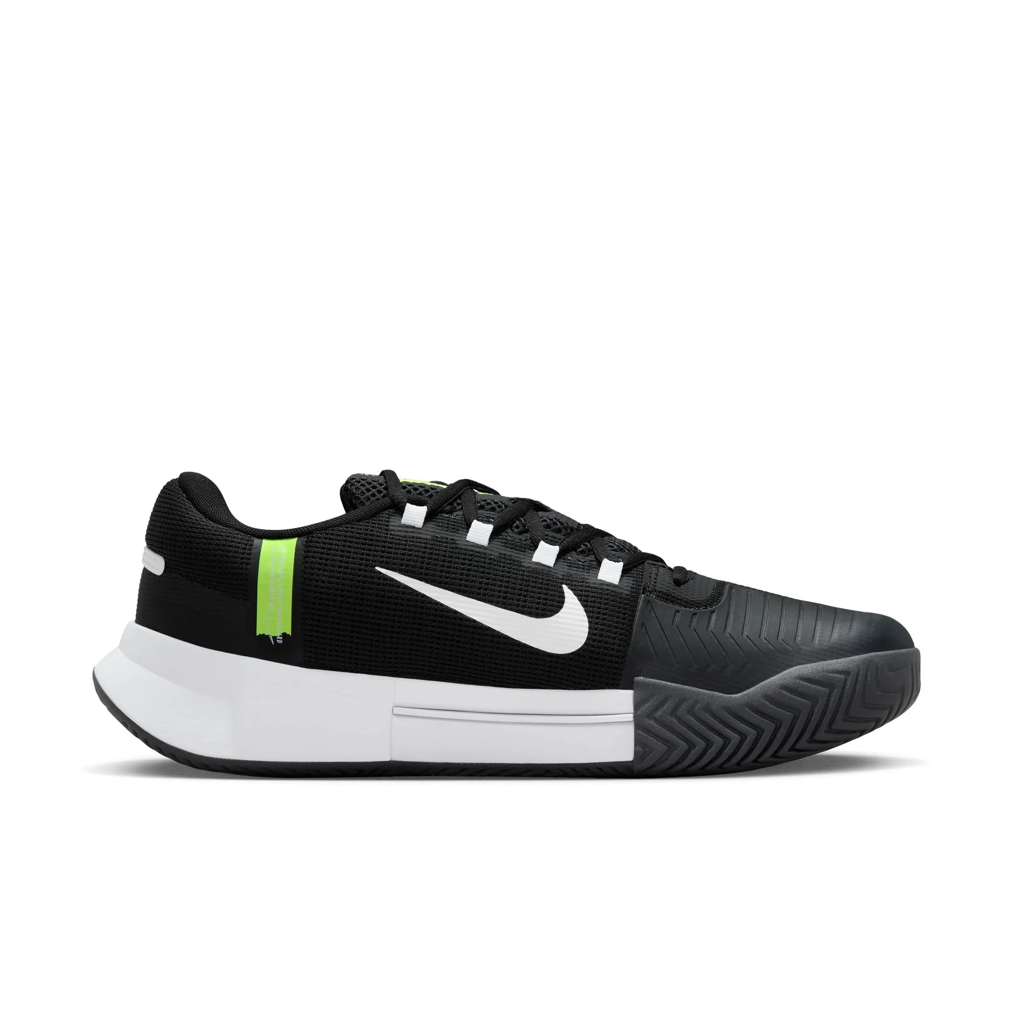 Nike Men's Zoom GP Challenge 1 Hard Court Tennis Shoes in Black/White-Black