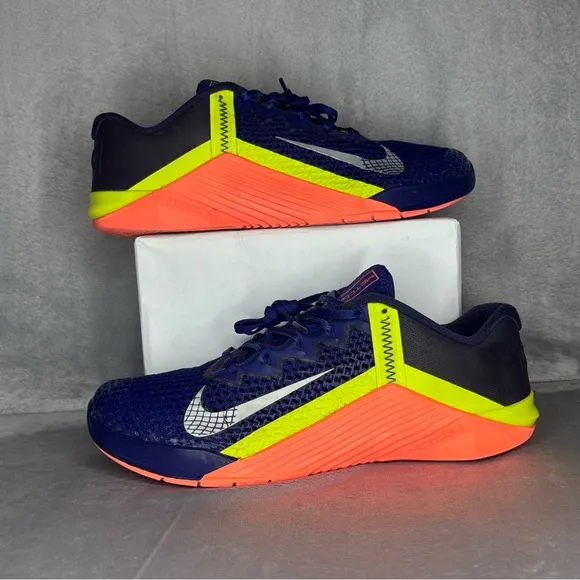 🔥🔥🔥Nike Metcon 6 Cross Training Gym Sneaker Crossfit Blue Mens Size 12🔥🔥🔥