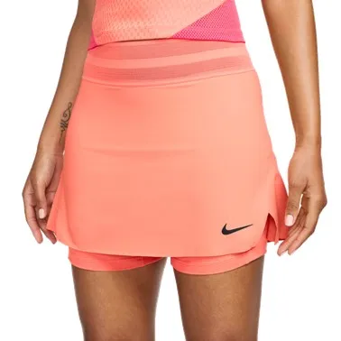 Nike Women's Roland-Garros Dri-FIT Mango & Black Slam Skirt