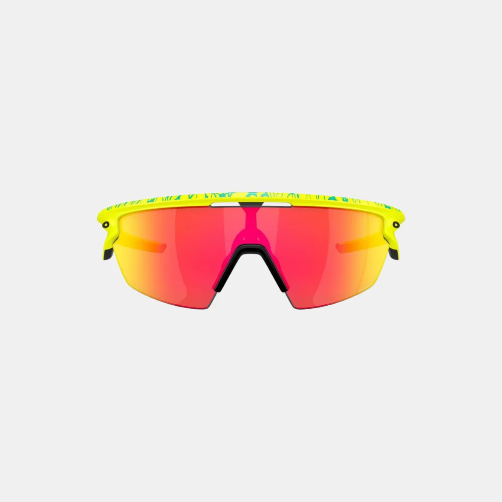 Oakley Sphaera Sunglasses - Matte Tennis Ball Yellow/Celeste Neuron (Prizm Ruby Lens)