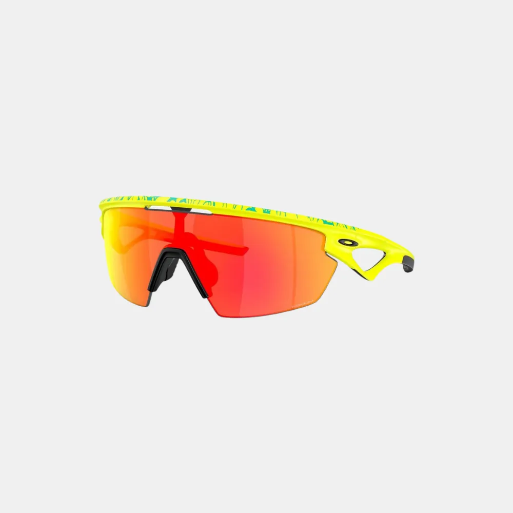 Oakley Sphaera Sunglasses - Matte Tennis Ball Yellow/Celeste Neuron (Prizm Ruby Lens)